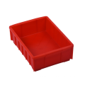 Chinese supplier 02 blue or red small plastic square storage turnover box basin